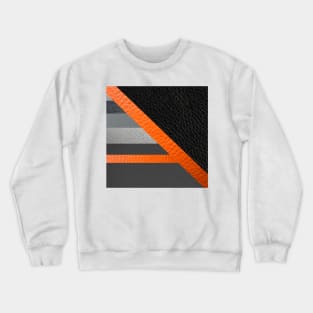 ART leather collage black Crewneck Sweatshirt